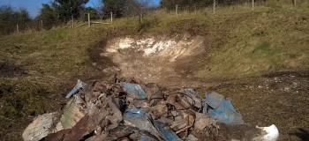 Lankham chalkpit now with a new face and emptied of rubbish!