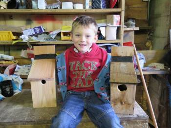 Reuben with last years box o